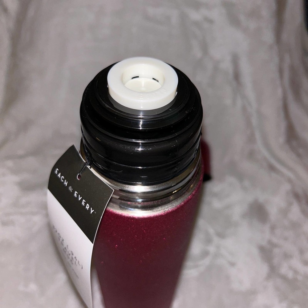 BLING HOT PINK FUCHSIA GLITTER 32 OZ STAINLESS STEEL INSULATED TRAVEL THERMOS - Picture 6 of 12